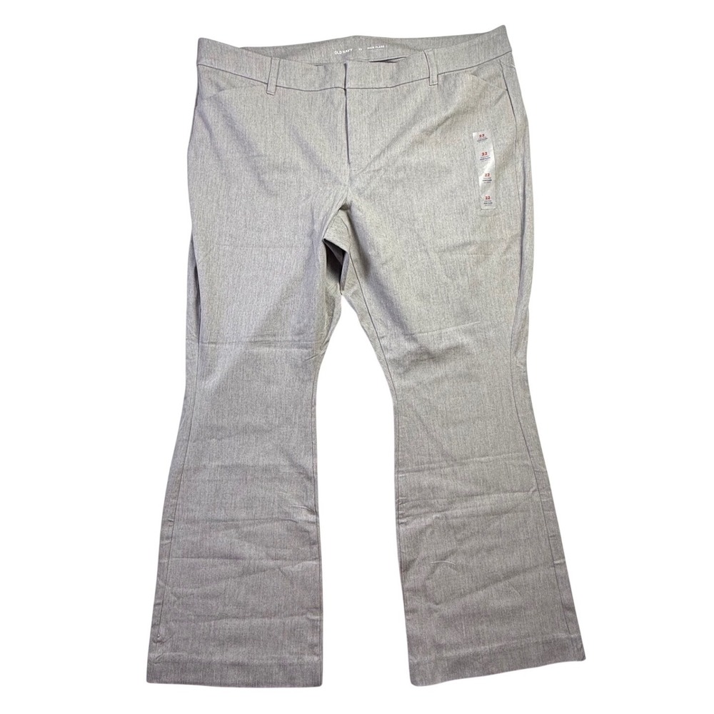 Old Navy High Rise Pixie Flare Pants Gray Plus Size 22 New With Tags-2682